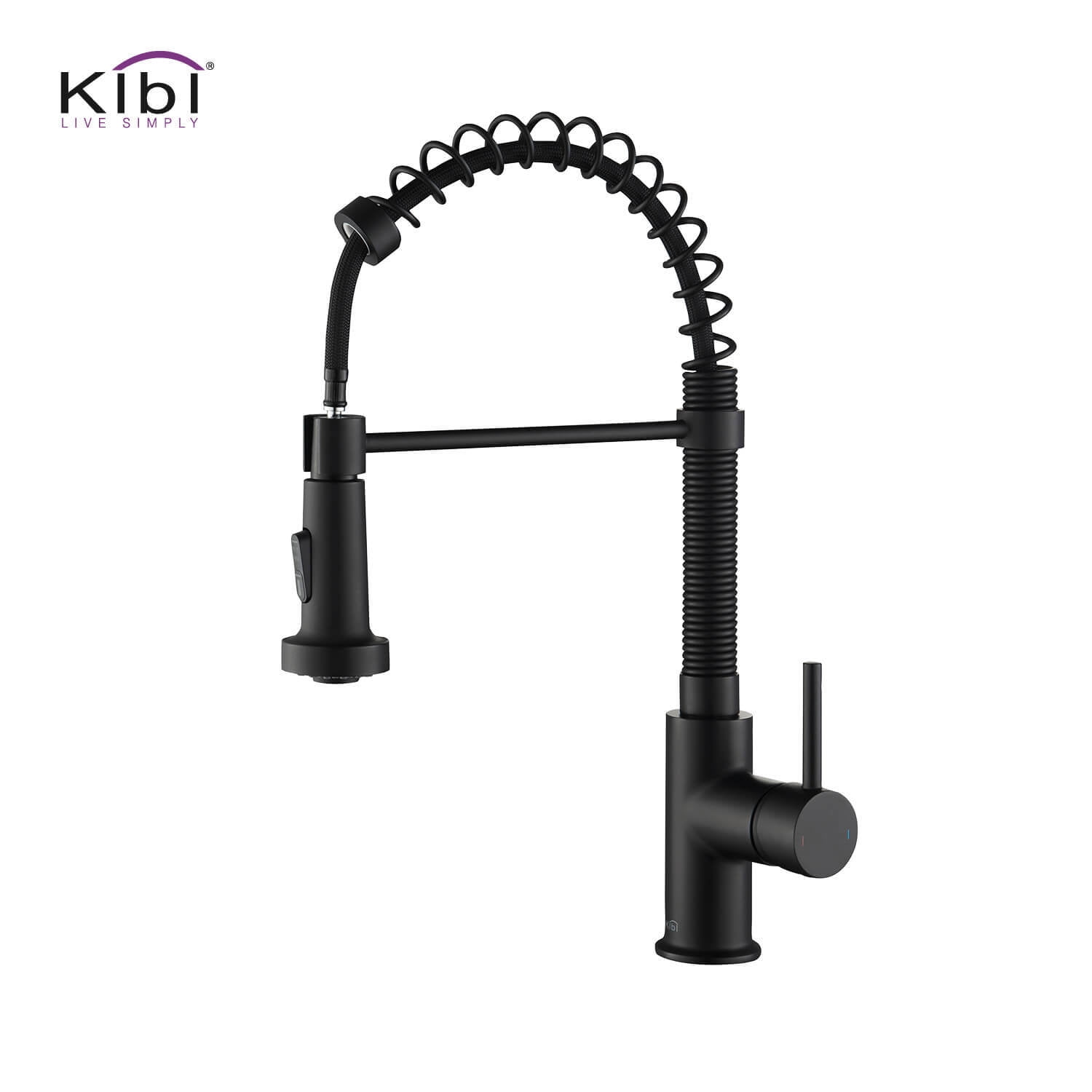Kibi Aurora Single Handle Pull Down Kitchen Sink Faucet