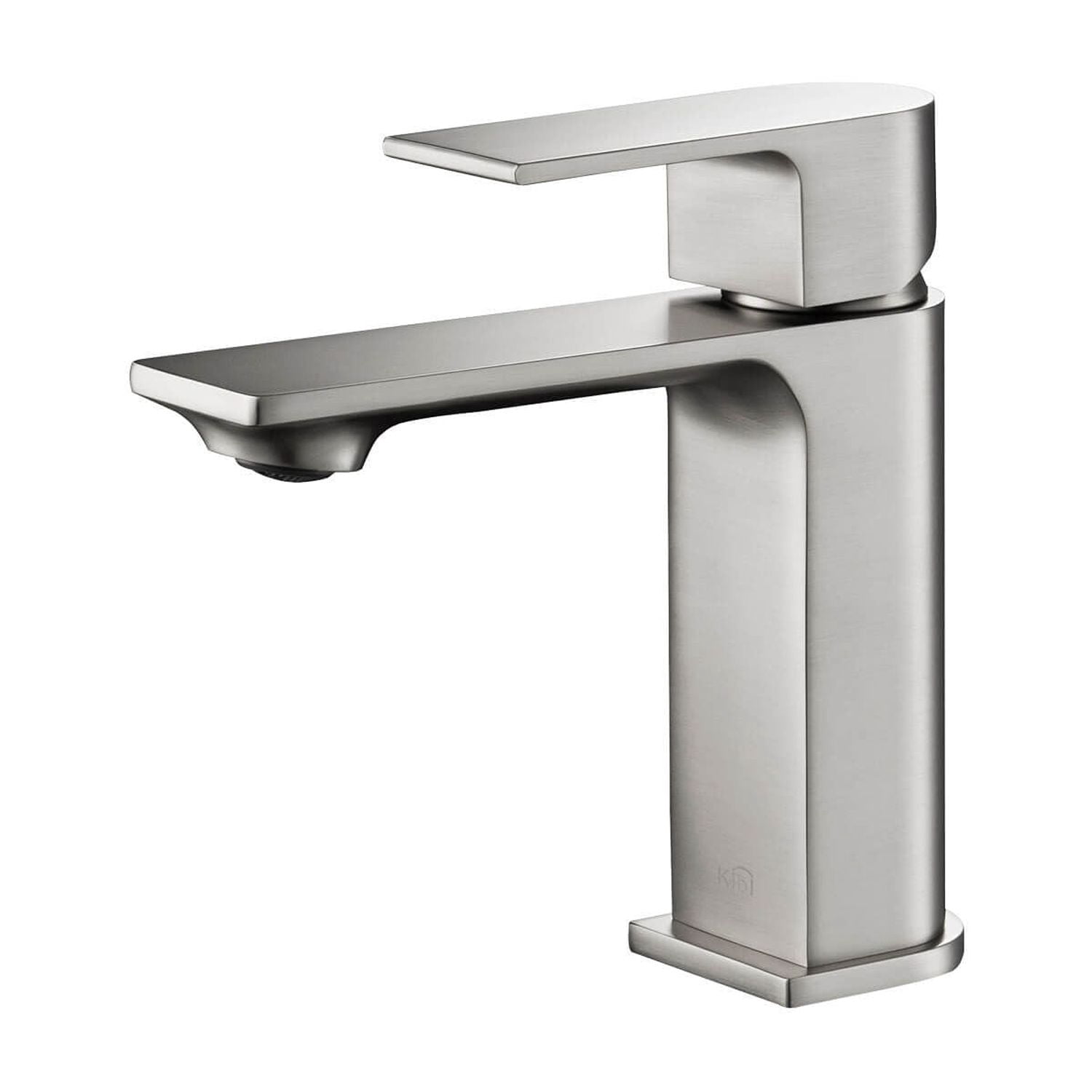 Kibi USA Lead-free Solid Brass Single Handle Bathroom Vanity Faucet with Hose Brushed Nickel Brushed