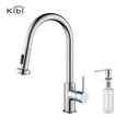 thumbnail image 1 of Kibi Casa Single Handle Pull Down Kitchen Sink Faucet with Soap Dispenser, 1 of 3