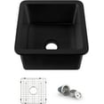 KIBI Pure Single Bowl 18 inch Fireclay Undermount Kitchen Sink with