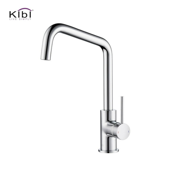 Kibi USA Single-Hole 1-Handle Kitchen Bar/Prep Sink Faucet Chrome