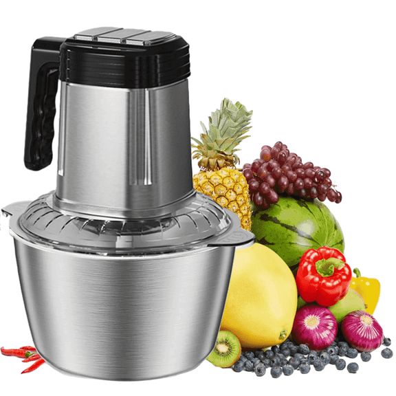 KIBVOE Electric Food Chopper Vegetable Seasoning Spices Processor 3L Applicable To Home Use Kitchen Restaurants