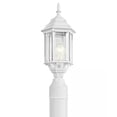 thumbnail image 1 of KICHLER Chesapeake 1-Light Light White Aluminum Hardwired Waterproof Outdoor Post Light with No Bulbs Included, 1 of 2