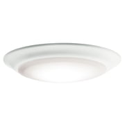43846WHLED30-Kichler Lighting-1 Light Flush Mount - with Utilitarian inspirations - 1.25 inches tall by 7.5 inches wide-White Finish-3000 Color
