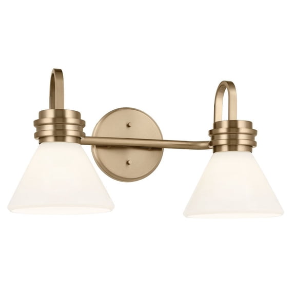 Champagne Bronze Two Light Bath from the Farum Collection