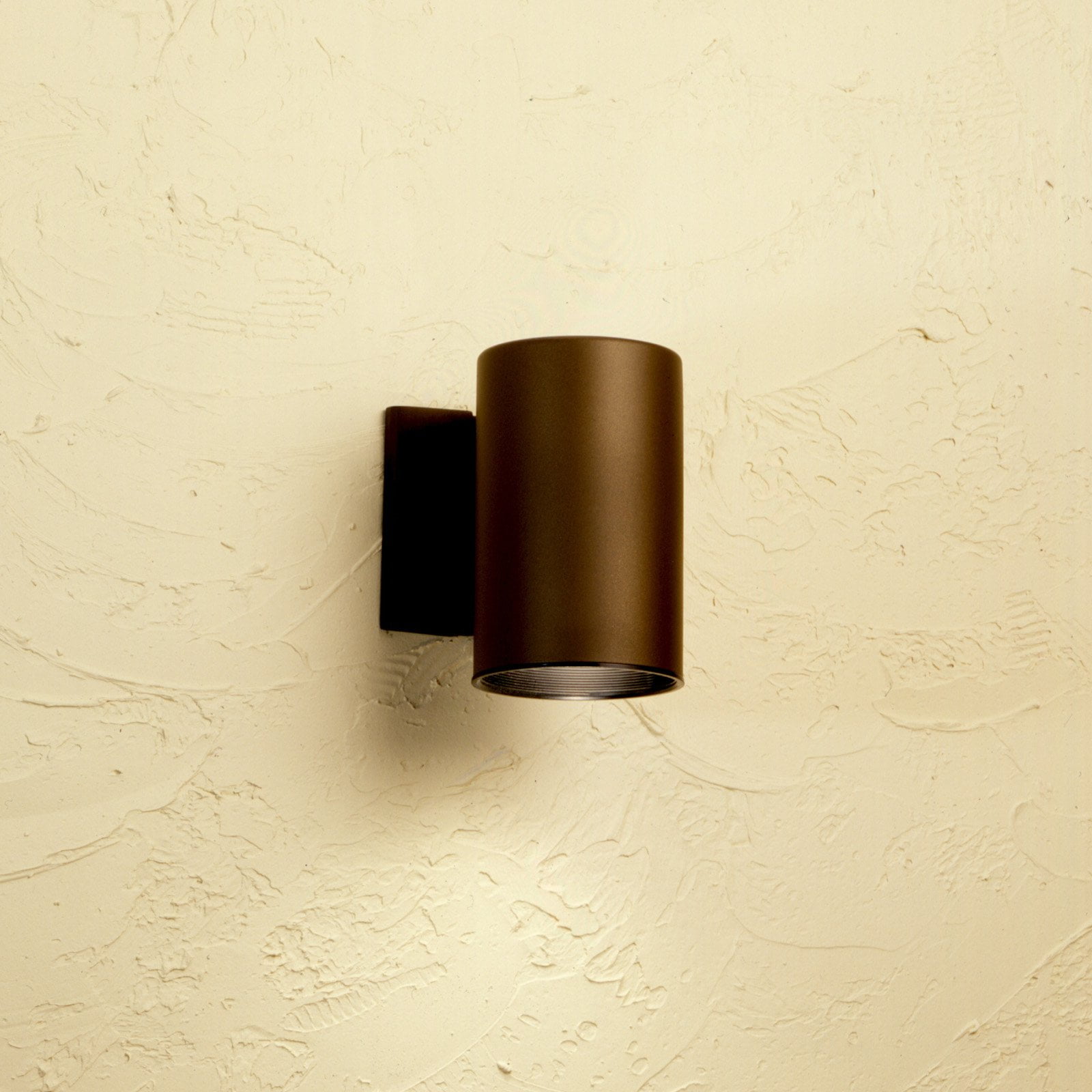 White Modern Cylinder Outdoor Wall Sconce