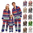 thumbnail image 1 of KICILVS Christmas Family Pajamas Matching Sets Holiday Pajamas Set Long Sleeve Festival Party Sleepwear Xmas Pjs, 1 of 8