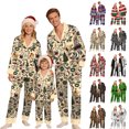 thumbnail image 1 of KICILVS Christmas Family Pajamas Matching Sets Holiday Pajamas Set Long Sleeve Festival Party Sleepwear Xmas Pjs, 1 of 7