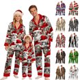 thumbnail image 1 of KICILVS Christmas Family Pajamas Matching Sets Holiday Pajamas Set Long Sleeve Festival Party Sleepwear Xmas Pjs, 1 of 8