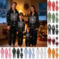 thumbnail image 1 of KICILVS Christmas Matching Pajamas Family Cute Reindeer Onesie Pajamas Holiday Deer Hooded Zip Up Jumpsuit Sleepwear for Festive Cheer, 1 of 8