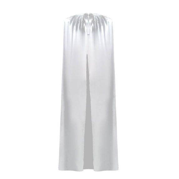 KICILVS Cloak Men Long Cape Ruched Neck Open Front Full Length Halloween Cosplay Medieval Costume Party Wear Outfit Robe