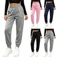 thumbnail image 1 of KICILVS Girls Jogger Pants Elastic Waist Ribbed Tapered Ankle Cuffs Sweatpants Comfortable Sporty Street Active Wear 1-14 Years, 1 of 6