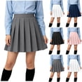 thumbnail image 1 of KICILVS Girls School Uniform Skort Pleated Elastic Waist Skirts with Built-In Shorts Back to School Outfits 2-16 Years, 1 of 6