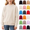 thumbnail image 1 of KICILVS Girls Sweaters Long Sleeve Crew Neck Jumper Tops Cute Fall Winter Knit Cozy Knitted Warm Soft Sweater Pullover 1-3 Years, 1 of 9