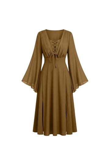 brown witch dress Basic Dresses for Women Clothing brown costumes