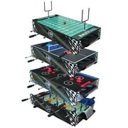 KICK Convoy 40 4-in-1 Mini Tabletop Foosball Table Blue