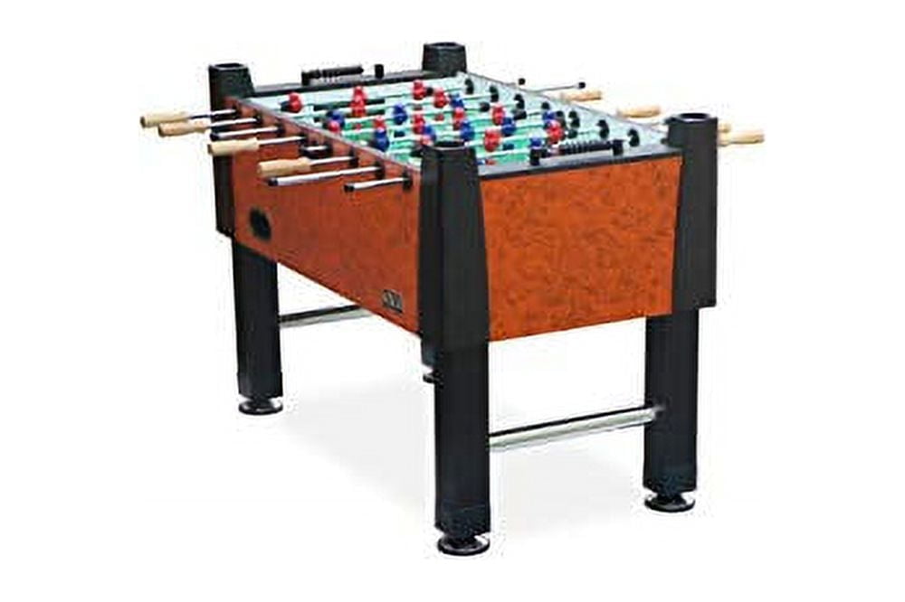 Emperor 55" Brown Marble Foosball Table with Ebony Legs