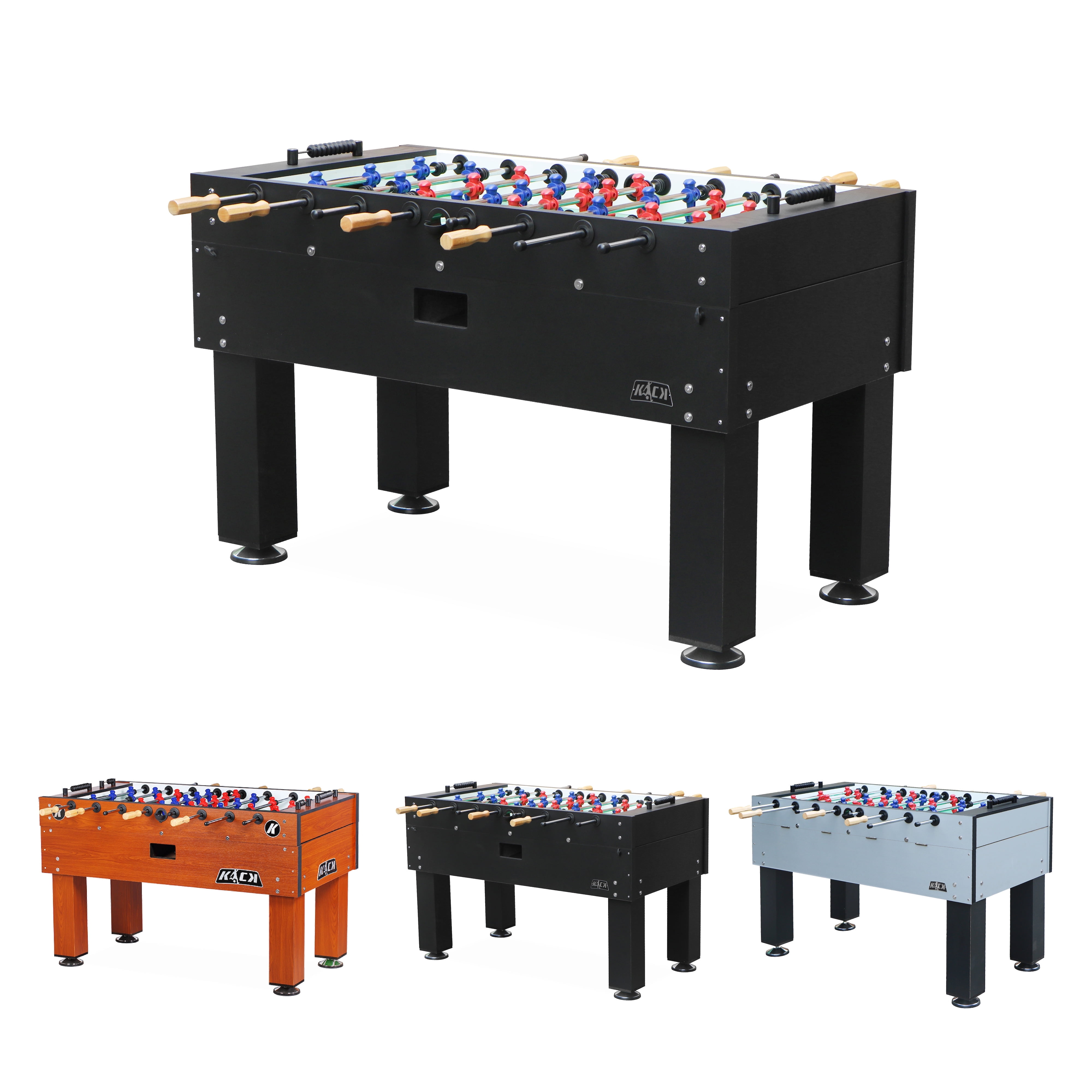 Titan 55" Black Heavy-Duty Tournament Foosball Table
