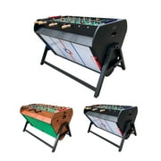 KICK Triplex 55″ Telescopic Rods 3-in-1 Swivel Multi Game Table (Black) - Billiards, Air-Hockey & Foosball