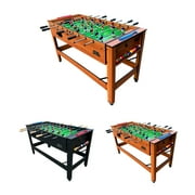 KICK Twain 48  2-in-1 Multi Game Table Brown - Combo Game Table Set - Billiards/Pool and Foosball for Home, Game Room, Friends and Family!