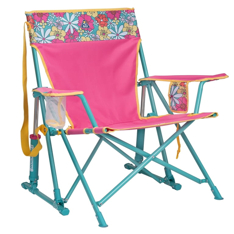 GCI Outdoor Kickback Rocker Foldable Rocking Camp Chair, Summer