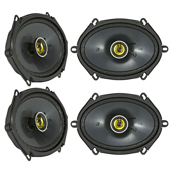 KICKER (4) 46CSC684 CSC68 6x8" 225W 4-Ohm Car Audio Coaxial Speakers