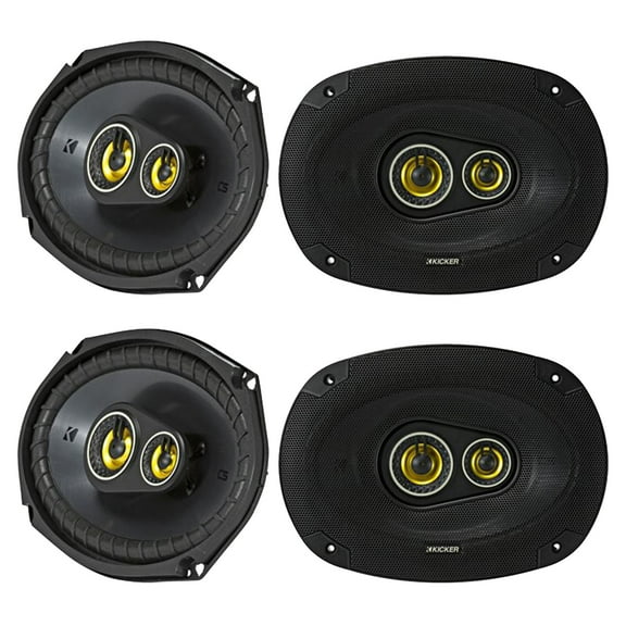 KICKER (4) 46CSC6934 CSC693 6x9" 450W 4-Ohm Car Audio Coaxial Speakers
