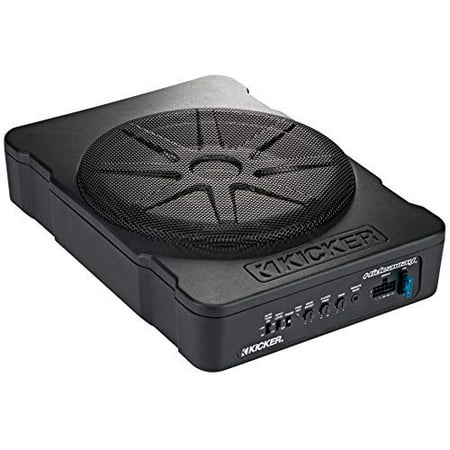 KICKER - Hideaway 10" Compact Powered Subwoofer - Black