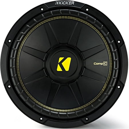 KICKER CompC 8 Inch Dual 4 Ohm SVC 200W RMS Power Car Audio Black Subwoofer