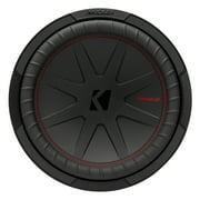 KICKER CompR 12 Inch 4 Ohm DVC 1000W Max Power Car Audio Subwoofer, Black