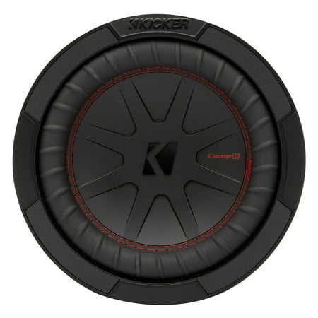 KICKER - CompR 8" Dual-Voice-Coil 2-Ohm Subwoofer - Black