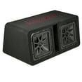 thumbnail image 1 of KICKER Dual 12 Inch Solo Baric 2 Ohm 1200W RMS Power Subwoofer Enclosure, 1 of 6