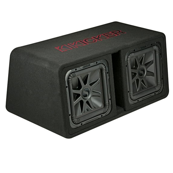 KICKER Dual 12 Inch Solo Baric 2 Ohm 1200W RMS Power Subwoofer Enclosure