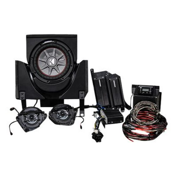 KICKER SSV Works 3 Speaker System - ATV - digital receiver - in-dash - 150 Watts x 2 + 500 Watts x 1