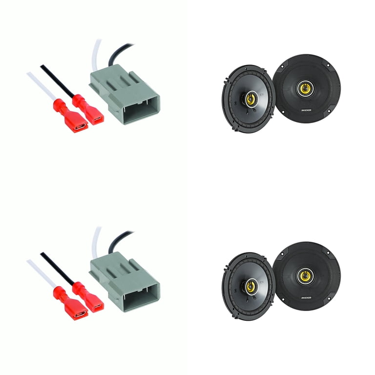 KICKER Speakers 6.5 inch for Honda Civic 2002-2020 Upgrade Kit - 4