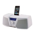 thumbnail image 1 of KICKER iK150 - Clock radio with Apple Dock cradle - white, 1 of 4