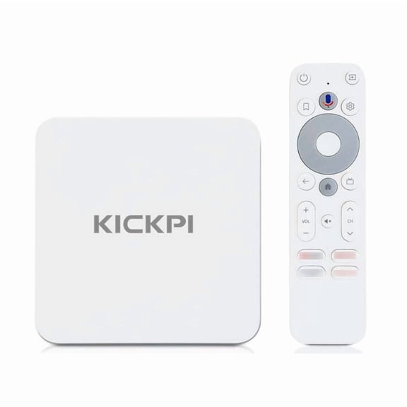 KICKPI KP1 Android TV Box, 2GB RAM 32GB ROM, Android 11, Dual-Band Wi-Fi, BT4.2, 4K Ultra HD, Dual Certification