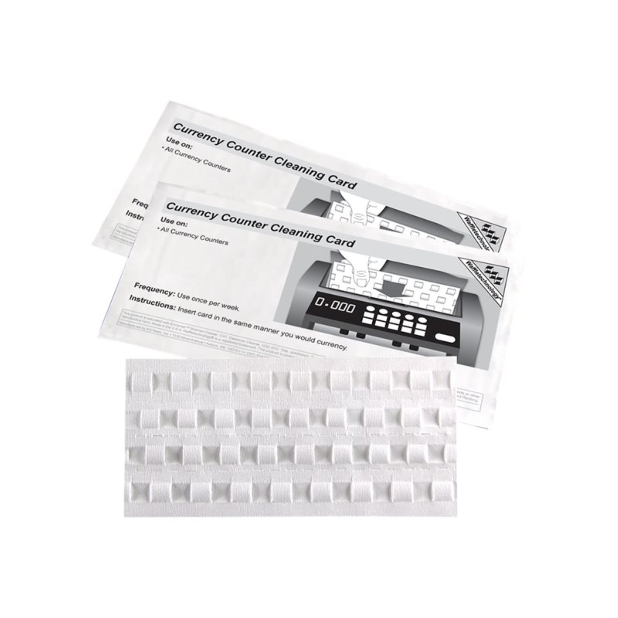 KICTeam Waffletechnology Cleaning Cards For Card Readers - 40 Cards With Quick-Dry Solution, Made In USA