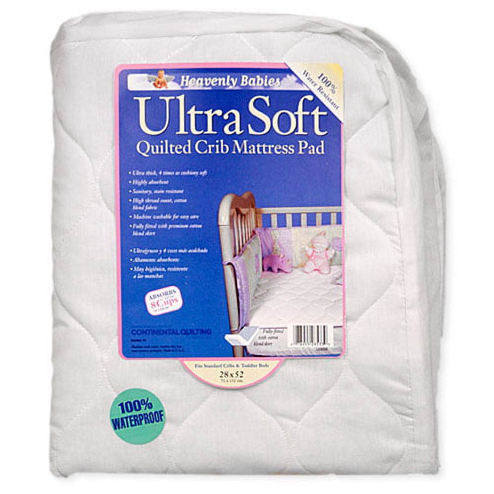 KID-DING - Waterproof Ultra-Soft Quilted Crib Mattress Pad - image 1 of 3