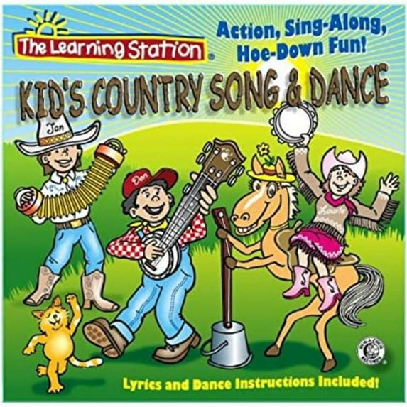 Kimbo Educational KUB1800CD Kids Country Song & Dance Song CD for PK to 3rd Grade