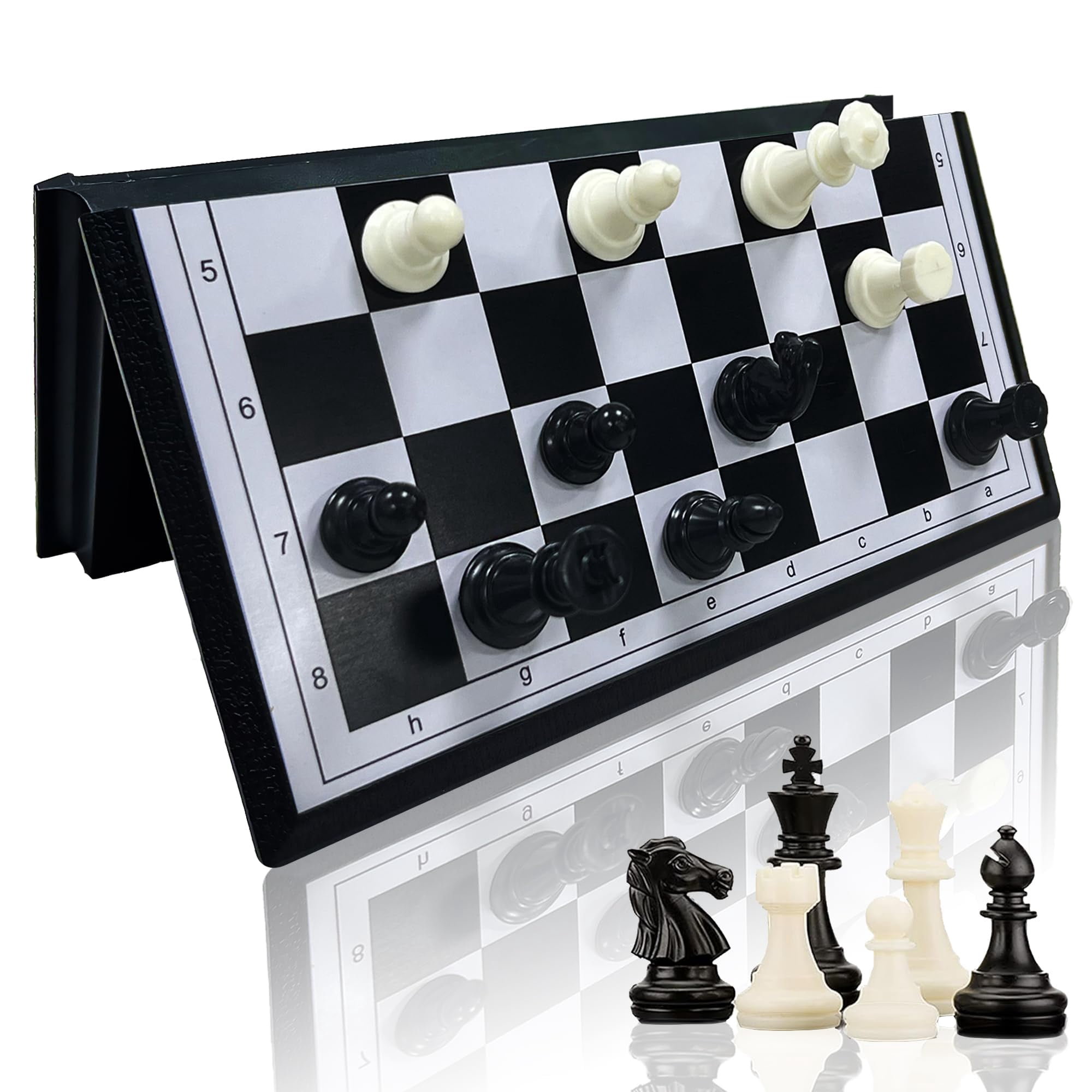 KIDAMI Magnetic Folding Travel OIF8 Chess Set, Lightweight & Portable ...