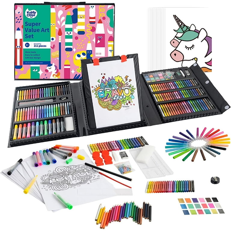 https://i5.walmartimages.com/seo/KIDDYCOLOR-211pcs-Kids-Art-Supplies-Portable-Painting-Drawing-Kit-Oil-Pastels-Crayons-Colored-Pencils-Markers-Double-Sided-Trifold-Easel-Set-Girls-Bo_01d5125e-55ee-46a2-bb00-7b7e4f2009bd.4b1a3ae8b5682e22f339e52de2c1d319.jpeg?odnHeight=768&odnWidth=768&odnBg=FFFFFF