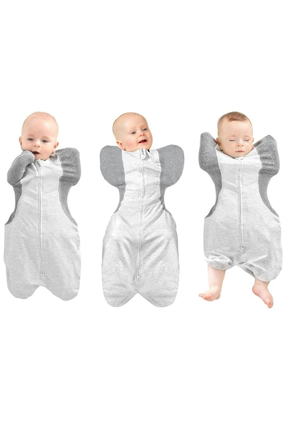 Swaddle for Newborns, Baby Swaddles 0-3 Months 5-13lb, Promotes Healthy Hip Development, 2-Way Zipper & Foot Buttons, 1Pack