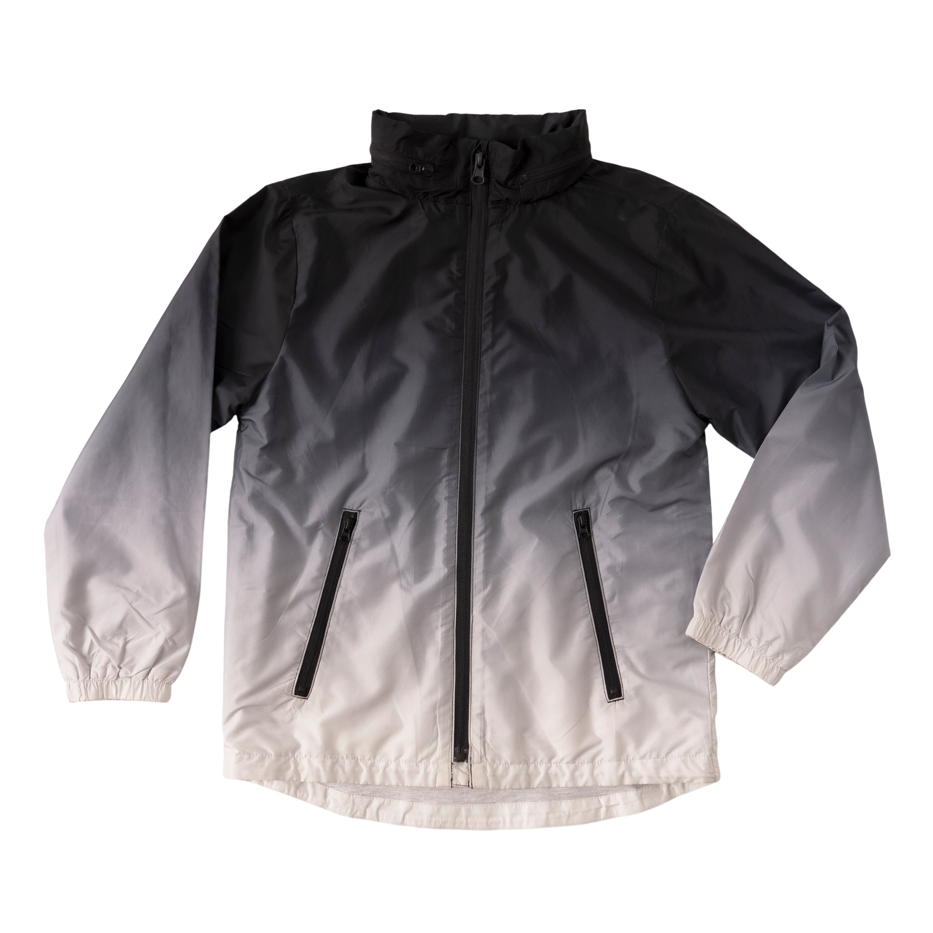 KIDPIK Boys Ombre Hooded Wind Windbreaker Jacket Size 2T L 12