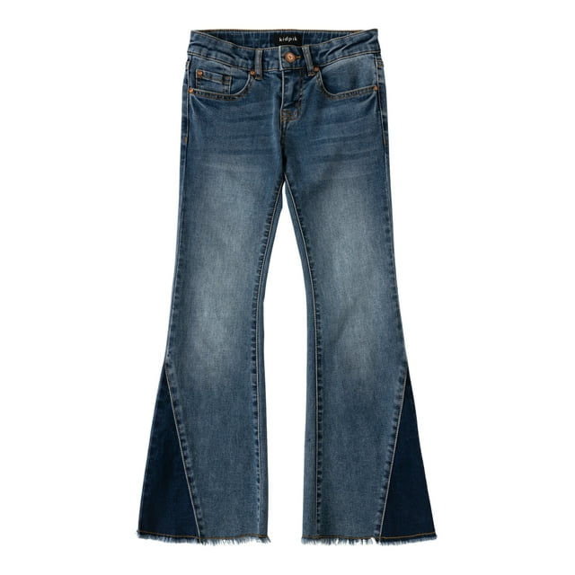 KIDPIK Girls Flare Stretch Denim Premium Jeans, Size 12 Months 16