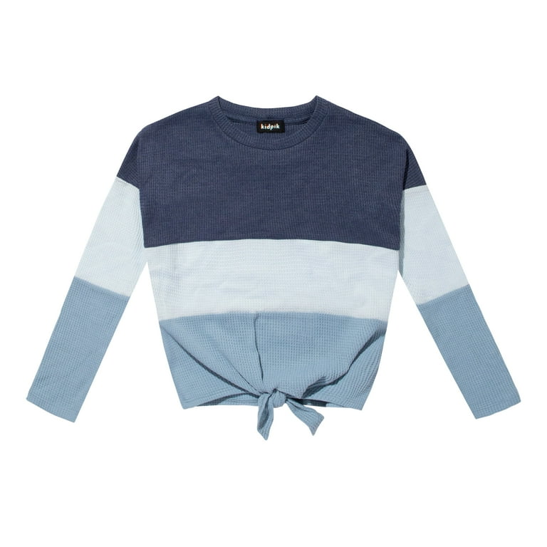 Tie front thermal top deals