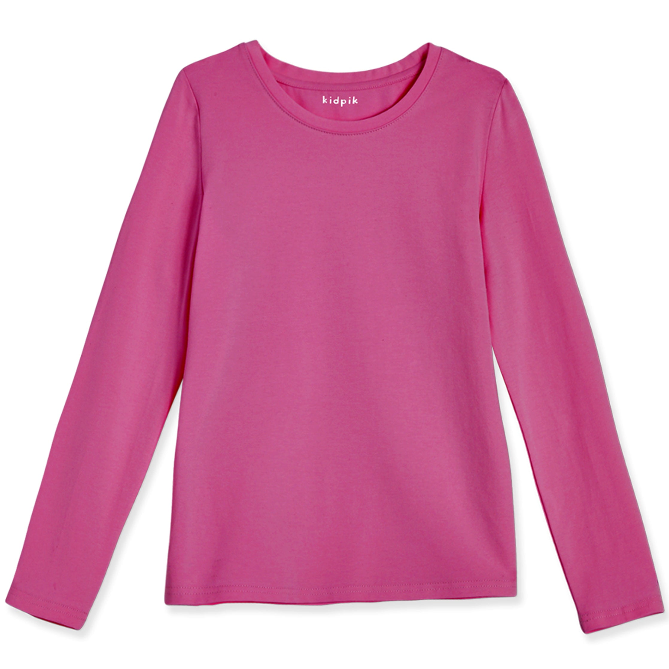 KIDPIK Girls Long Sleeve Crewneck Basic Layer Tee Size XXS 4 XS kidpik-girls-long-sleeve-crewneck-basic-layer-tee-size-xxs-4-xs