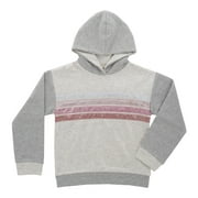 KIDPIK Girls Long Sleeve Metallic Stripe Hoodie, Size: 2T - XXL (16)