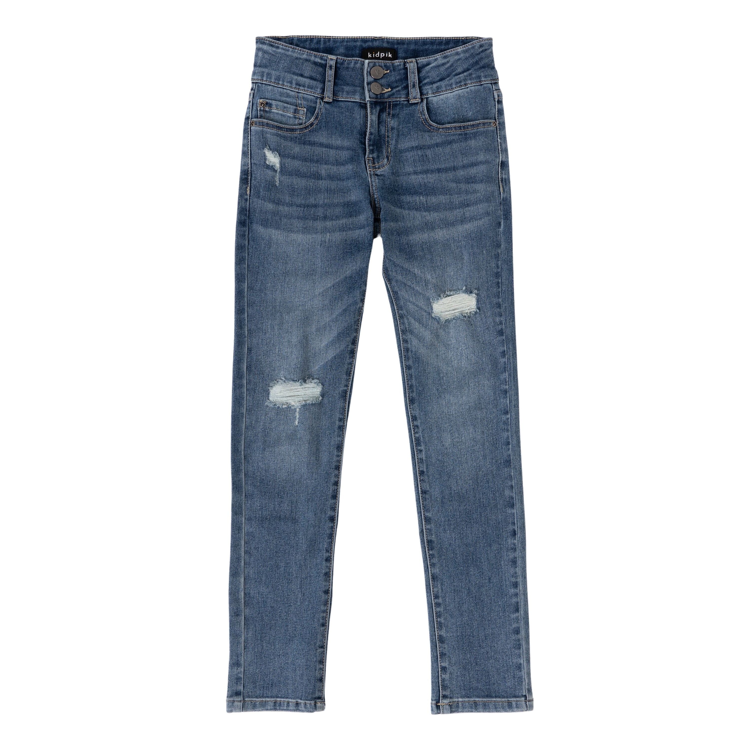 KIDPIK Girls Premium Denim, Ripped Skinny Stretch Jeans, Size: 7 - 16 ...