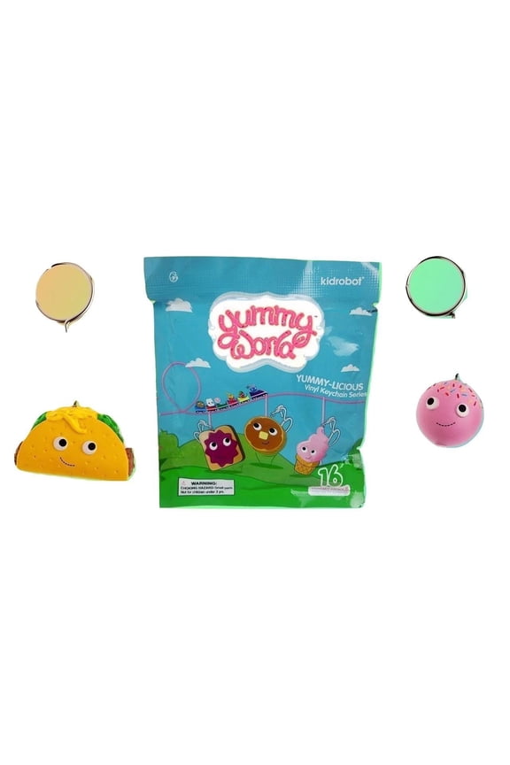 YUMMY WORLD YUMMY-LICIOUS VINYL KEYCHAIN LOT OF 4